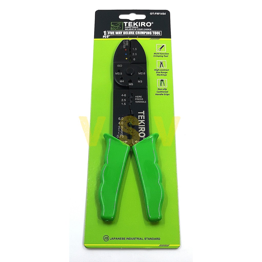 TEKIRO FIVE WAY DELUXE CRIMPING TOOL 9 INCH / tang skun / deluxe crimping tekiro 9&quot;