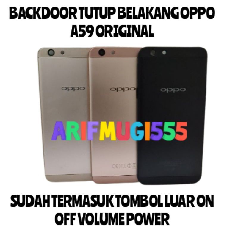 BACKDOOR BACK DOOR KESING CESING TUTUP BELAKANG OPPO F1S A59 ORIGINAL