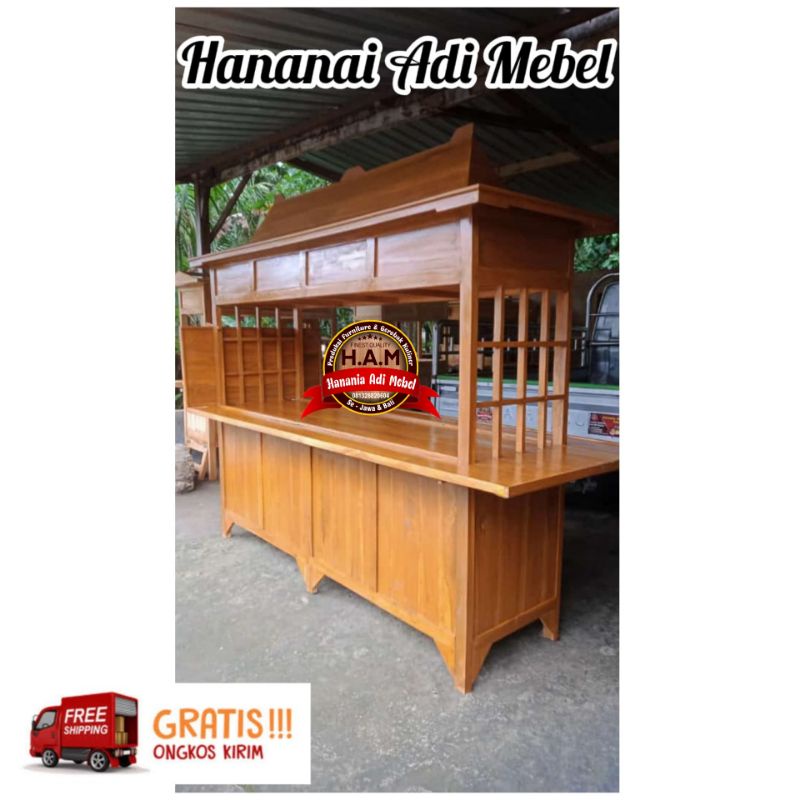 Gerobak Angkringan Joglo Jati Jumbo