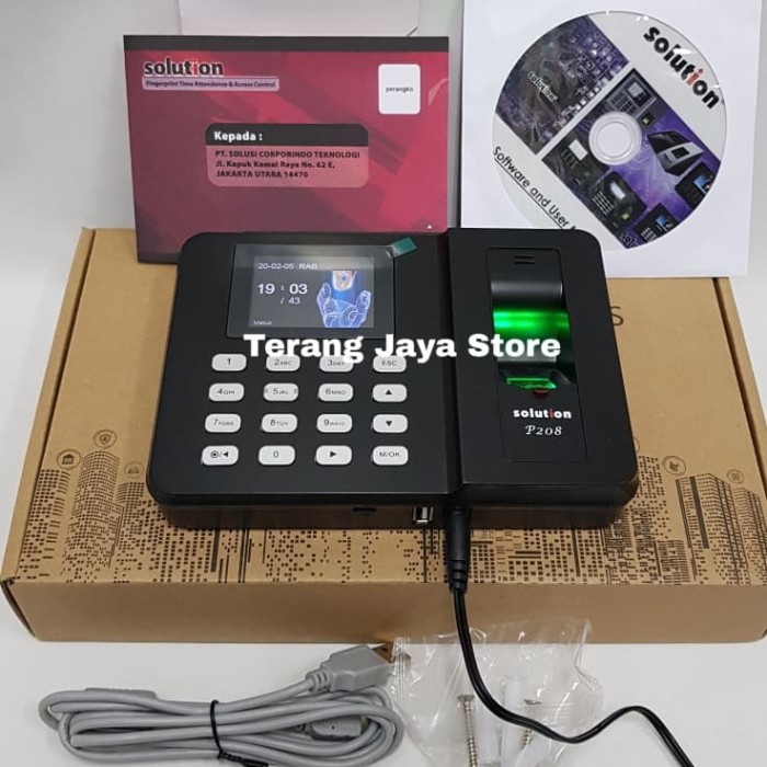 Finger print Solution P208 Mesin Absensi Sidikjari Solution P-208