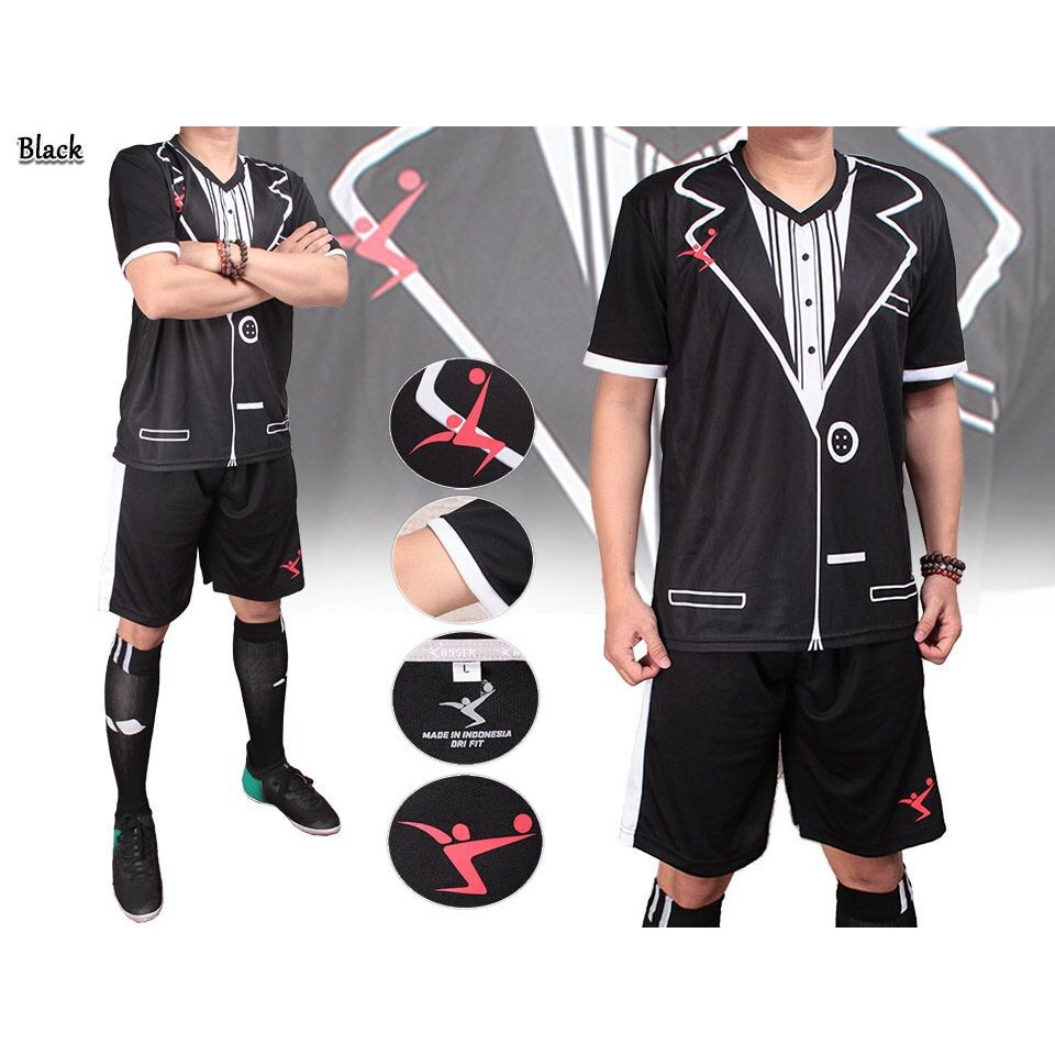 Promo TUXEDO baju kaos stelan setelan jersey futsal sepak bola kayser /Kuliah /lebaran