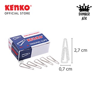KENKO Paper Clip TRIGONAL CLIP No. 3 / KLIP KERTAS  - 1 BOX