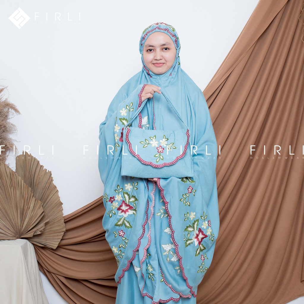 Mukena Dewasa Motif Bordir Katun Rayon Jumbo