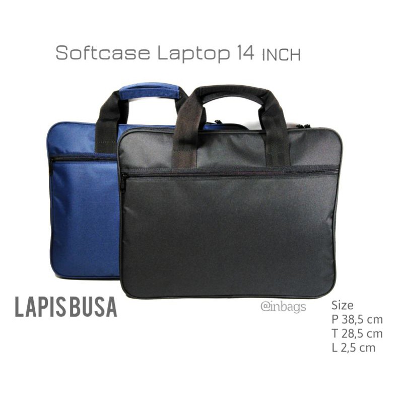 INBAGS Tas Softcase Laptop 14 inch Murah Dengan Busa