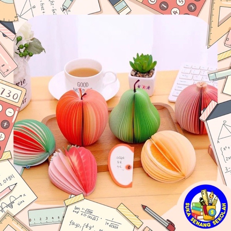 

Memopad unik fancy berbentuk buah