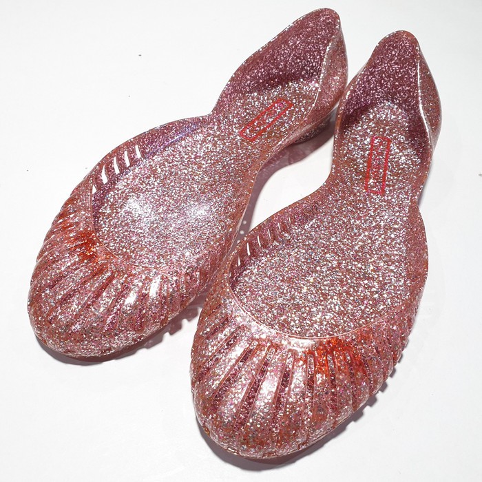 jelly sandal bara bara slop sendal gliter karet import 11073