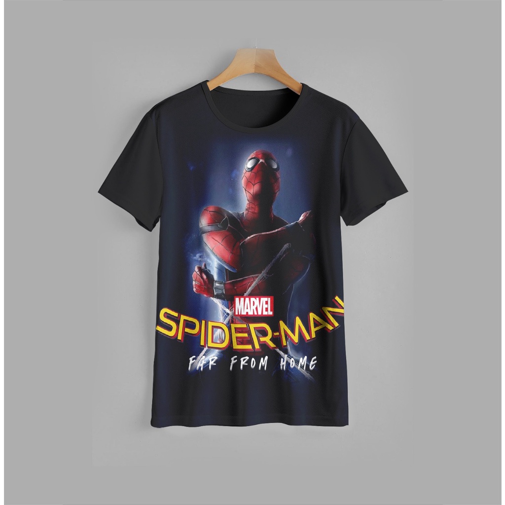Kaos Anak anak Spiderman v5 keren 3D Baju Anak Spiderman 3D Pakaian Anak