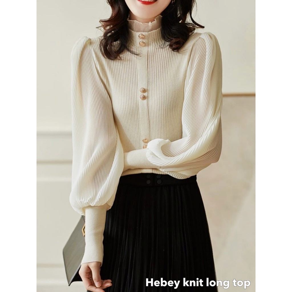 Hebey knit long top -Thejanclothes