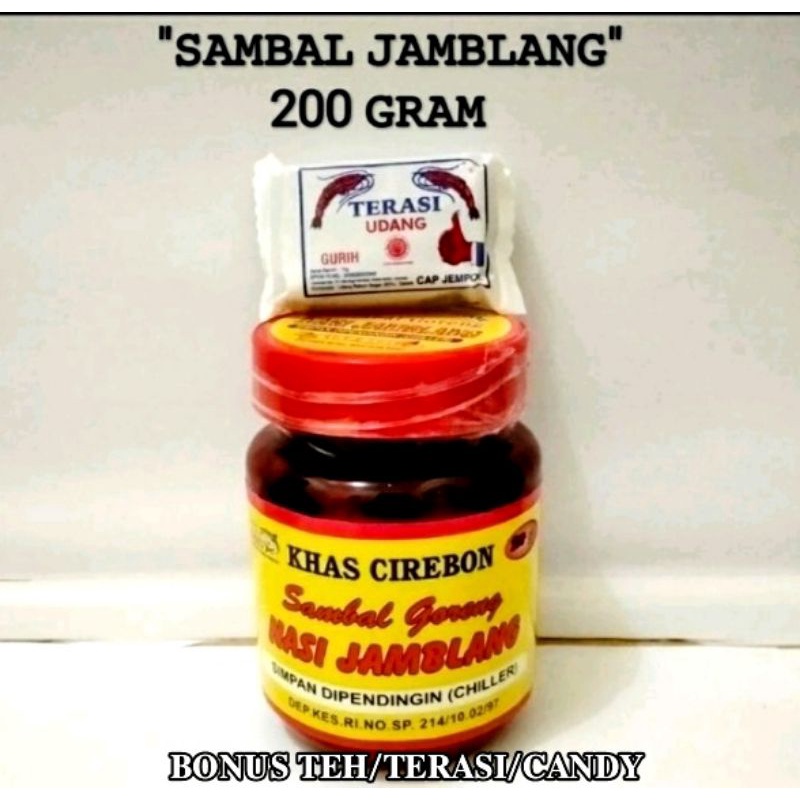 

@200 gr Sambal Jamblang khas CIREBON SIAP SAJI BONUS TEH/TERASI/CANDY