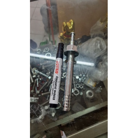 Jual Hit Anchor Galvanis M16 X 150 Anchor Bolt Fix Bolt Baut Tembok Hit ...