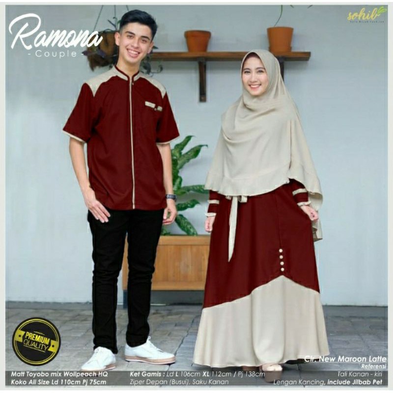 RAMONA COUPLE PASANGAN / COUPLE LEBARAN MURAH / COUPLE SUAMI ISTRI