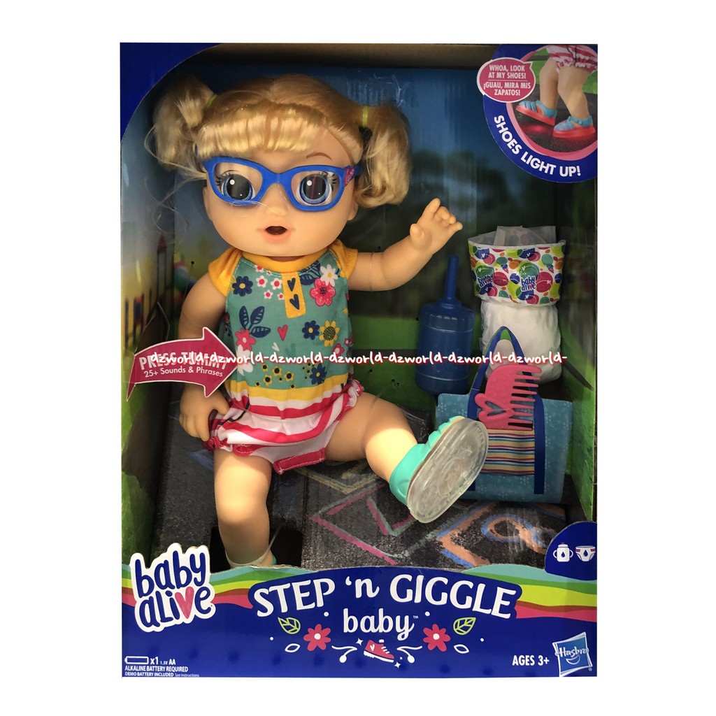 Baby Alive Step N Giggle Baby Mainan Boneka Belajar Berjalan