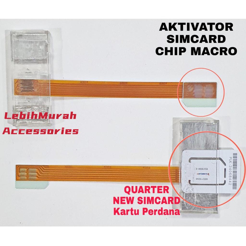 Aktivator Makro Simcard WIHUA Activator Simcard Kartu Chip Modem Aktivator Macro Cangkang Kecil Buat Perdana Baru