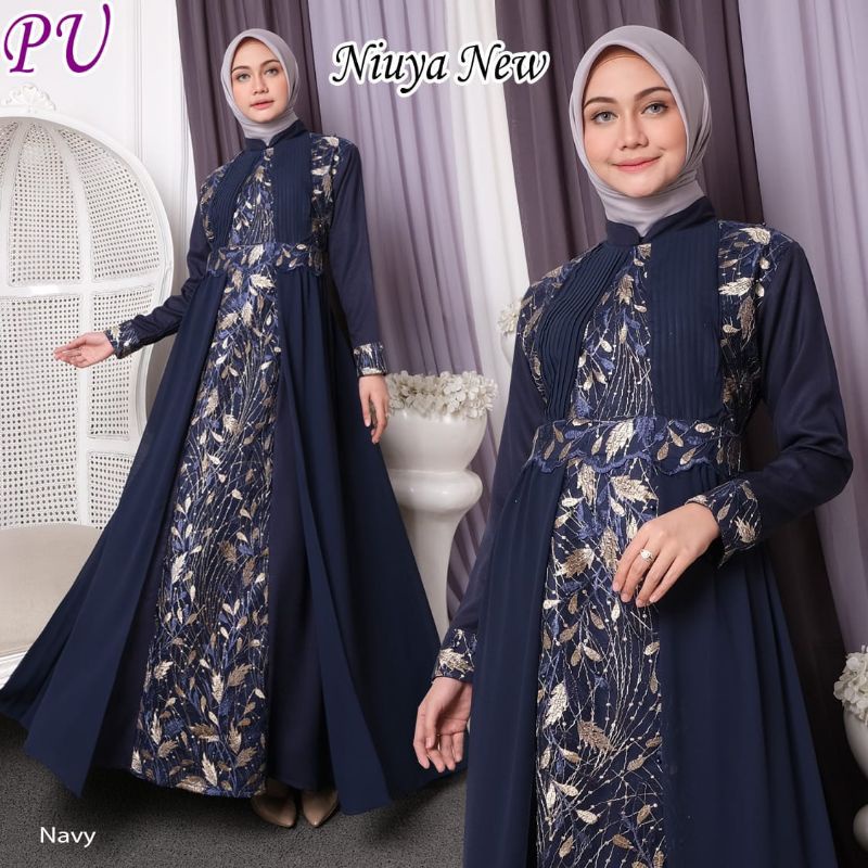 gamis pesta modern ala Imas fahriaty