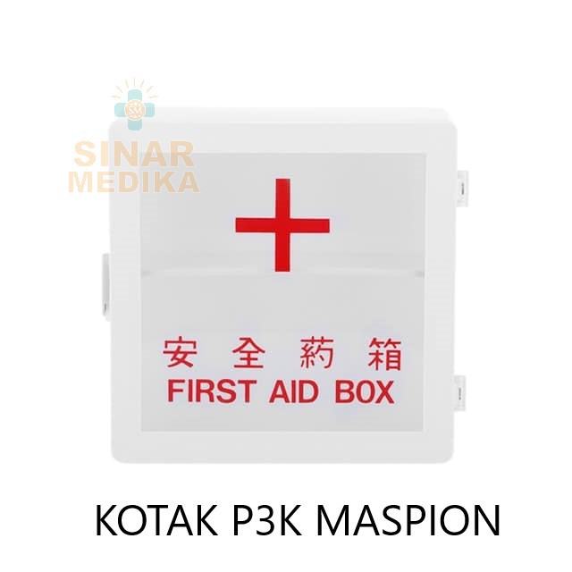 KOTAK P3K MASPION BMA 18 . KOTAK PERLENGKAPAN PERTAMA PADA KECELAKAAN . KOTAK OBAT