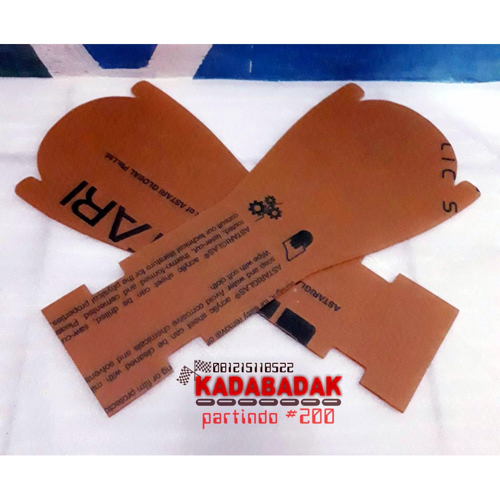 TEBAL 3mm Mika Kolong Aki Filter Spakbor Belakang Akrilik Herex PNP Tiger Revo Lama Lawas New Tilam 