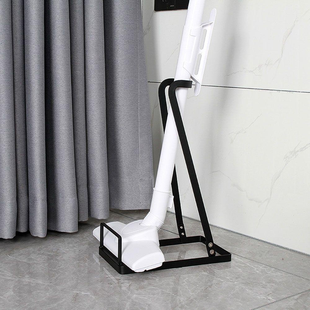 Solighter Rak Vacuum Cleaner Bebas Paku Rak Mulus Kreatif Alat Sikat Lantai Berdiri Penyimpanan