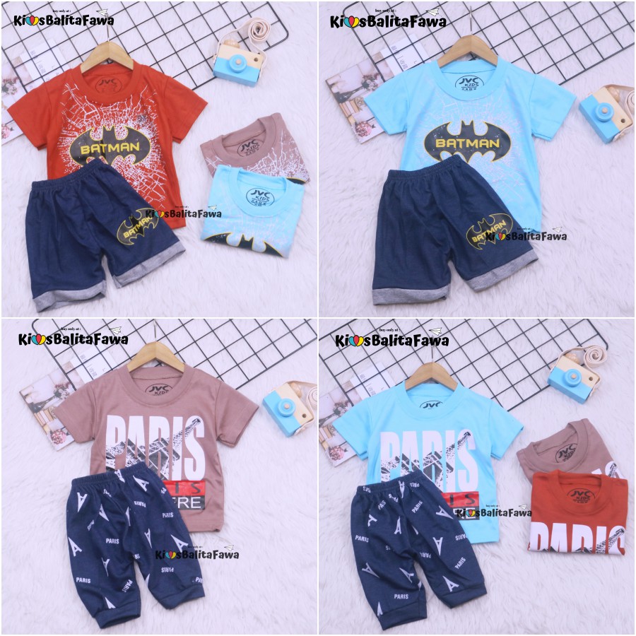 Setelan Baby DILAN uk 3-24 Bulan / Export Class Karakter Set Kaos Bayi Celana Laki Baju Anak Cowok