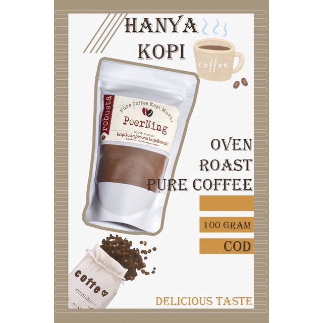 

Kopi Oven Robusta 100% Kopi Murni Asli Polaman Dampit Malang 100 Gram Kopi Lokal Tanpa Campuran