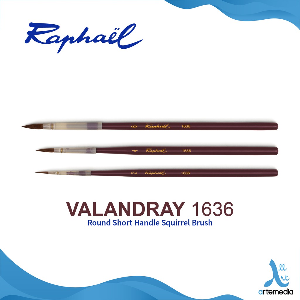 

Raphael 1636 Round Valandray Squirrel Brush Short Handle