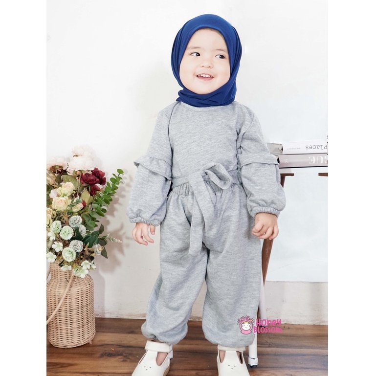 Setelan One Set Anak Perempuan Alika / Setcel Anak 1-5 thn  / Baju One Set