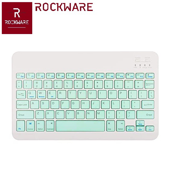 AKN88 - ROCKWARE CS030 Keyboard Bluetooth Mini Colorful 10 inch