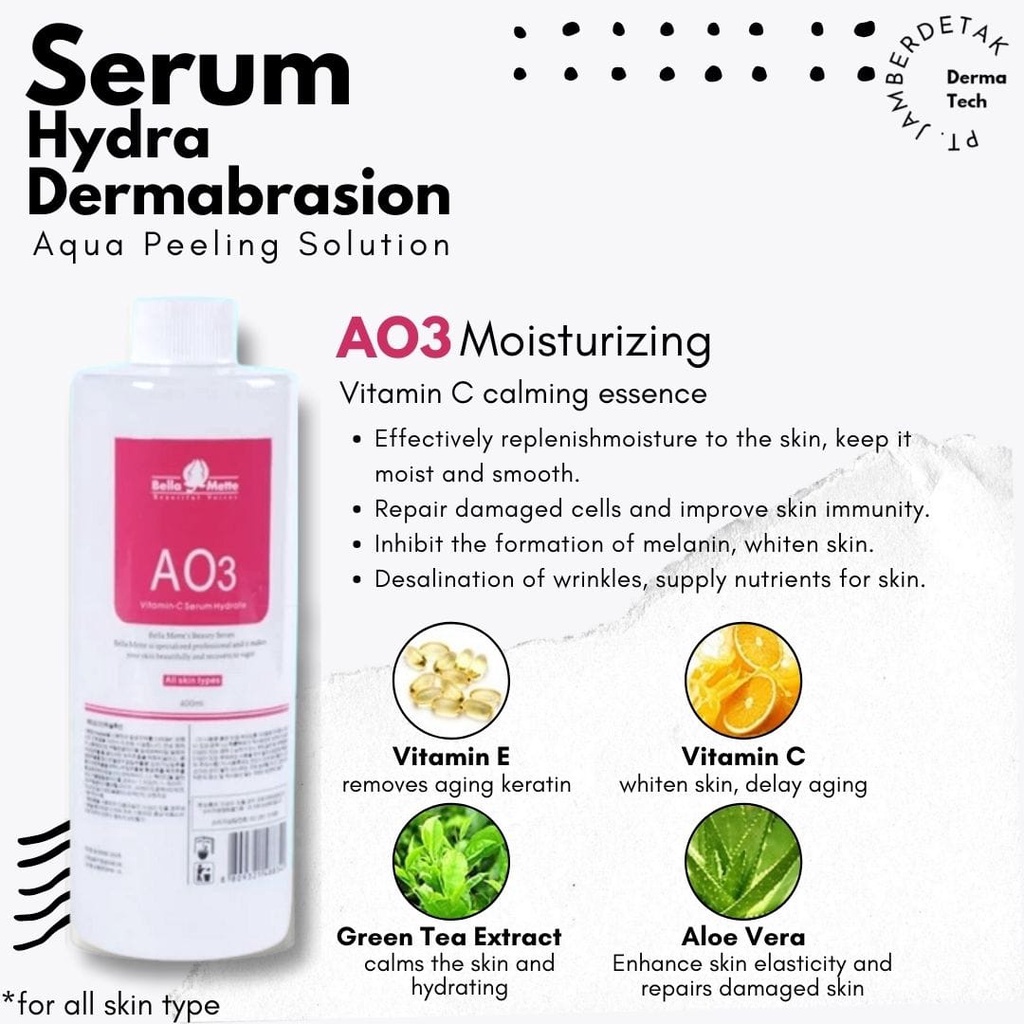 serum hydra aqua dermabrasion oxygen peel hydro aqua peel