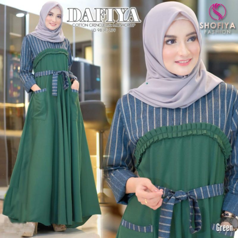 Dafiya By:Sofiya/Gamis/Dress/Gamis Murah/Dress Muslim/Fashion Muslim Wanita/Dress Muslim Murah