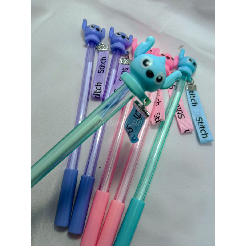 

canna_stuff pulpen Stitch lucu, pulpen karakter lucu, pulpen murah