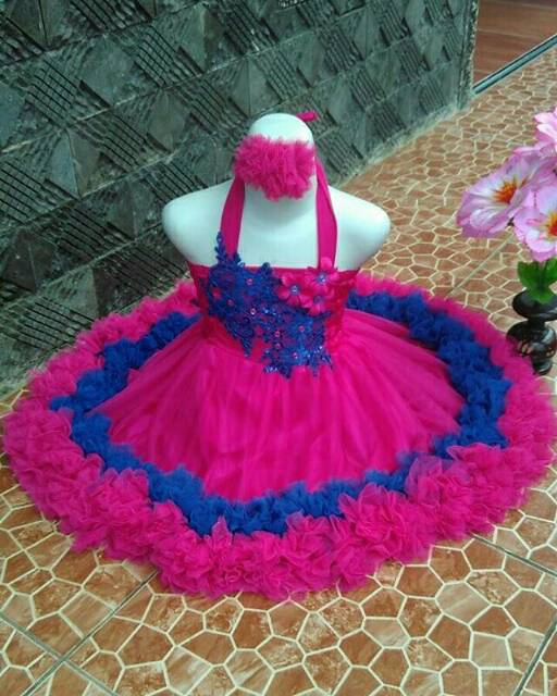 Dress tutu petite pelangi