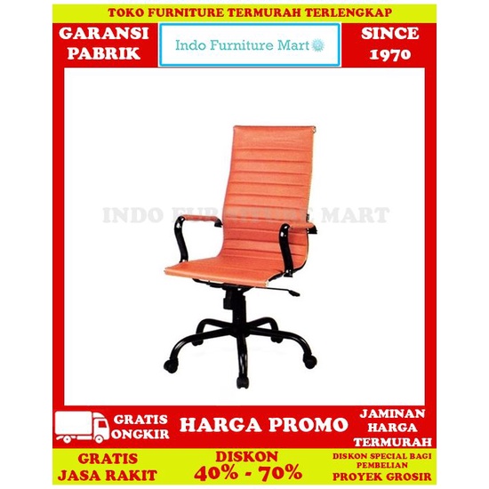 Kursi Kantor Kerja Staff Manager Minimalis Ergotec Lx 907 Tr Black