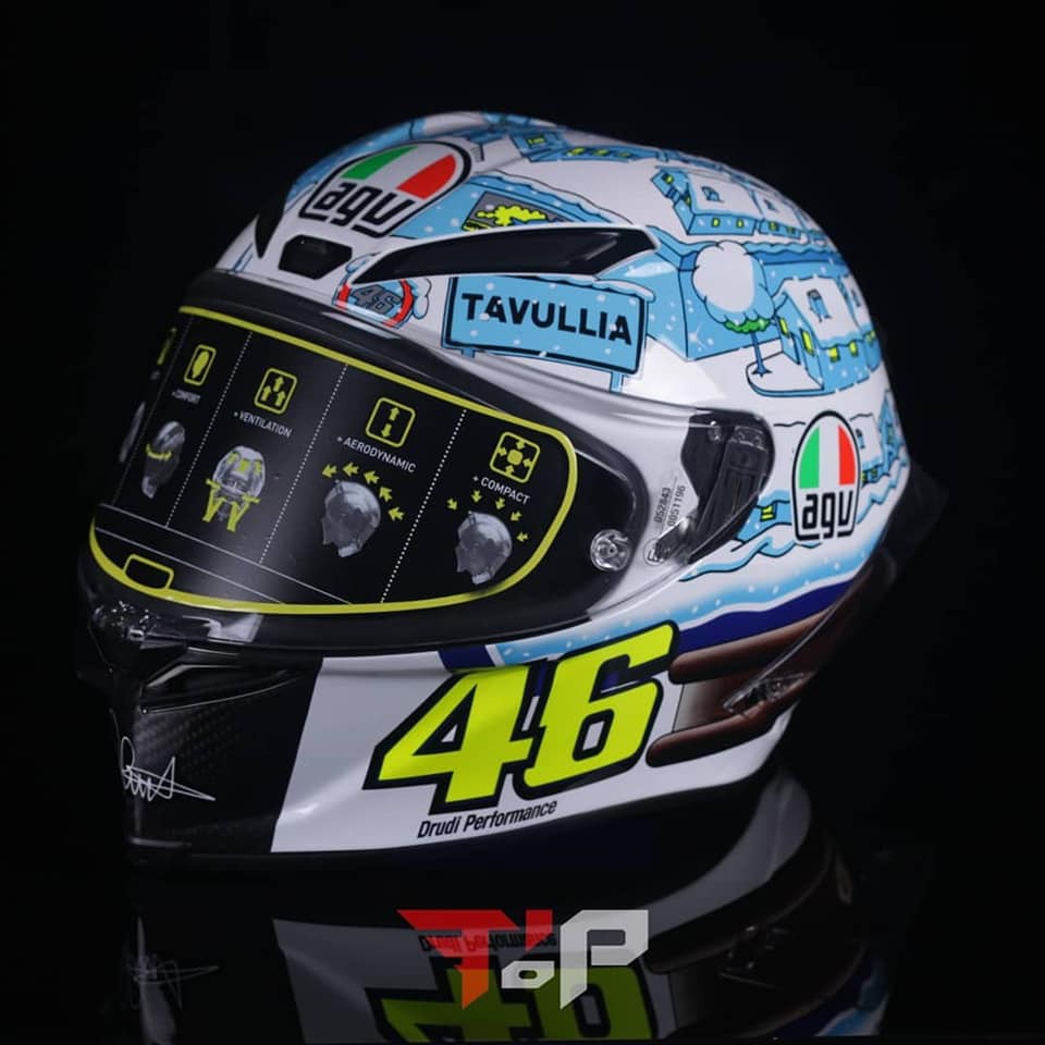 AGV Pista GPR Rossi winter test 2017 tavullia Limited edition