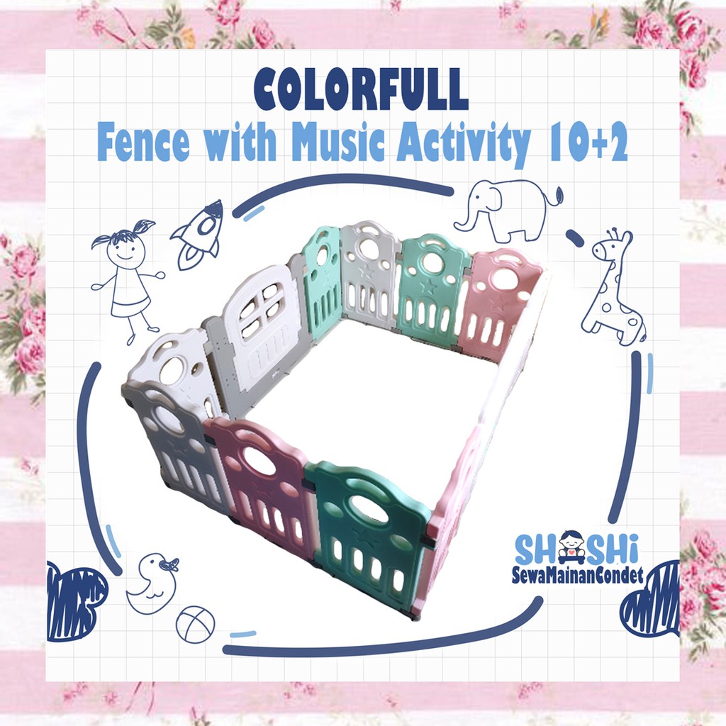 Sewa Colorfull Fence With Music Activity 10+2