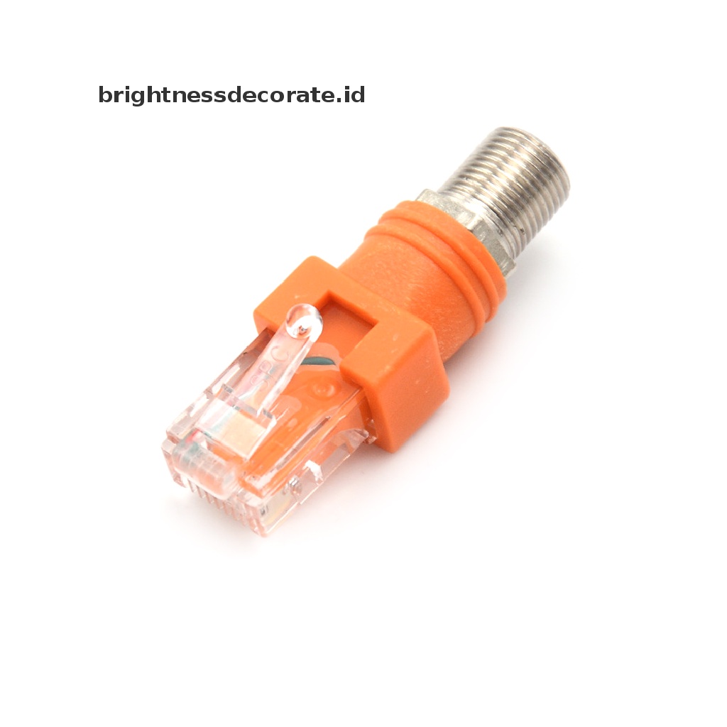 Adapter Konektor Coupler Barel Coaxial Rj45 Ke Rf Female Ke Rj45 Male