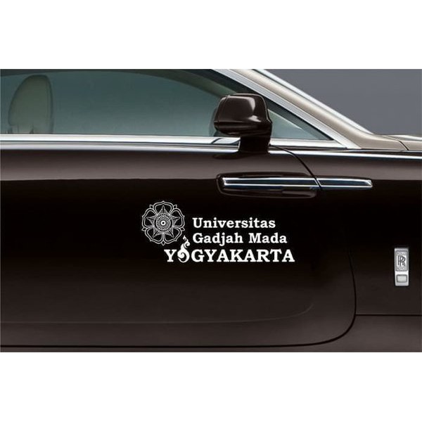 [ COD & FREE ONGKIR ] Sticker Mobil UGM Universitas Gajah Mada Yogyakarta - Car Decal Sticker