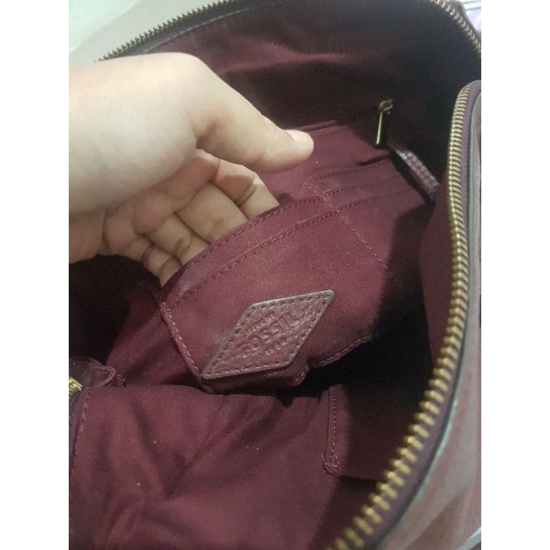 TAS FOSSIL SIDNEY SATCHEL preloved