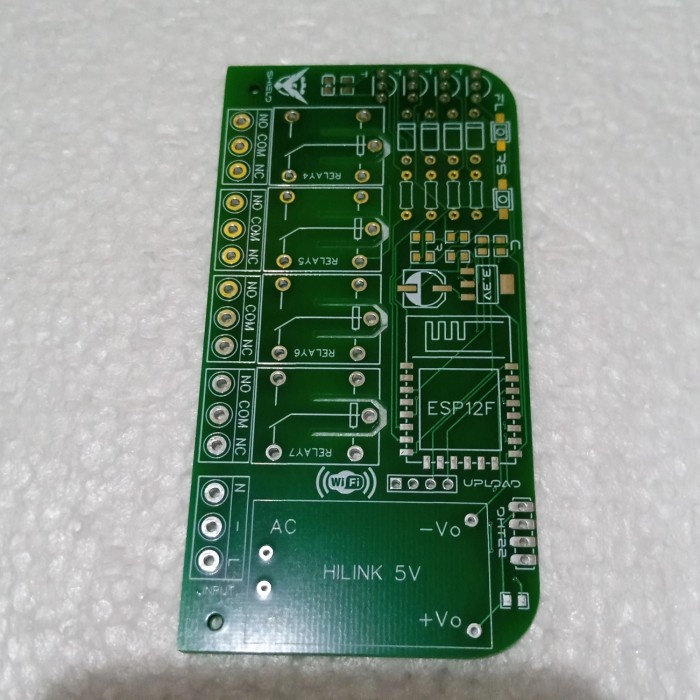 pcb home automation 4 relay esp12