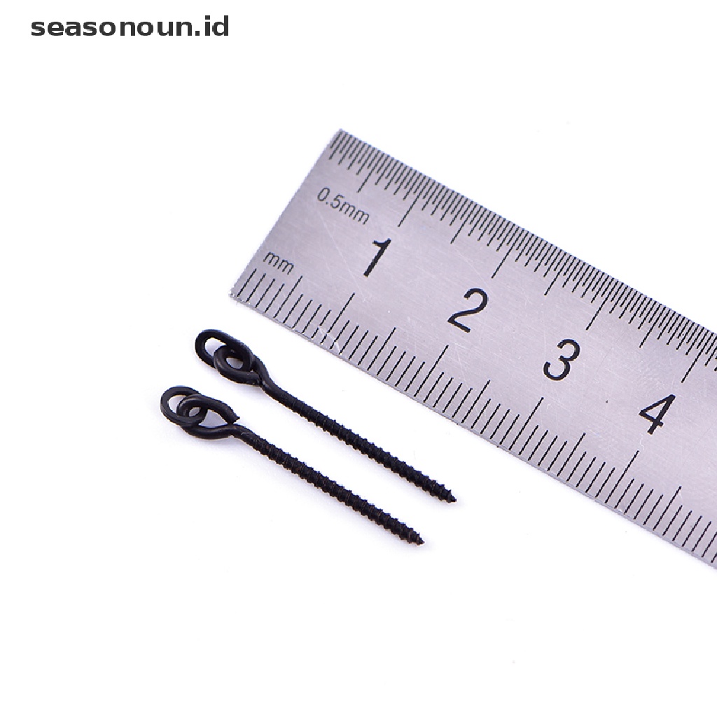 10 Pcs Sekrup Umpan Pancing Dengan Cincin Putar Bentuk D