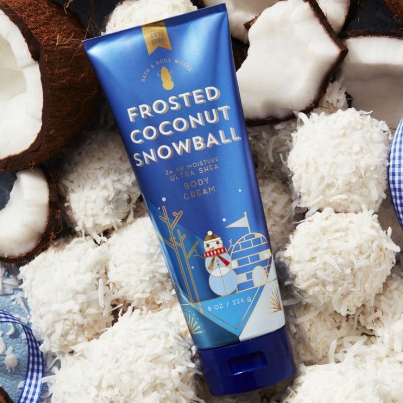 BATH AND BODY WORKS BBW FROSTED COCONUT SNOWBALL SERIES MIST LOTION SHOWER GEL BODY CREAM HAND CREAM SHOWER GEL BODY CREAM LOTION MIST WASH WALLFLOWER ROOMSPRAY SCENTPORTABLE GENTLE GEL DEEP CLEANSING GENTLE FOAMING CREAMY LUXE