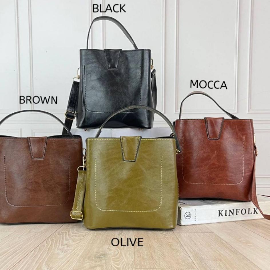 Langsung Beliii.. SLING BAG LATVIA TAS SELEMPANG POLOS CANTIK UNIK KULIT SINTETIC TEBAL BISA TENTENG