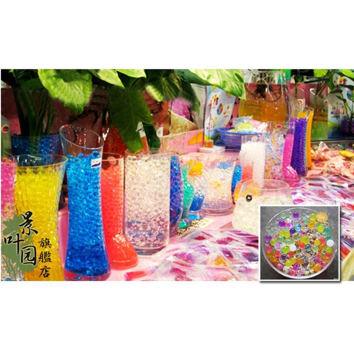 Hidrogel hydrogel mix clay soil pelangi tanah tanaman hias berkebun media pengganti tanah tanaman ai