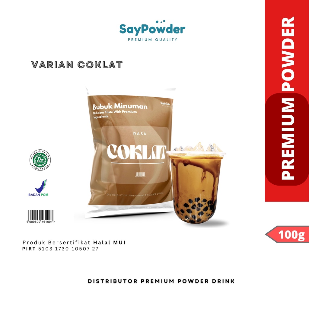 BUBUK MINUMAN VARIAN COKLAT 100GR SERBUK MINUMAN