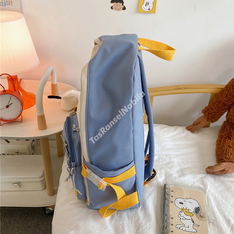 Tas Ransel Sekolah Anak Perempuan Korea SD SMP SMA Backpack Wanita Premium Murah Import