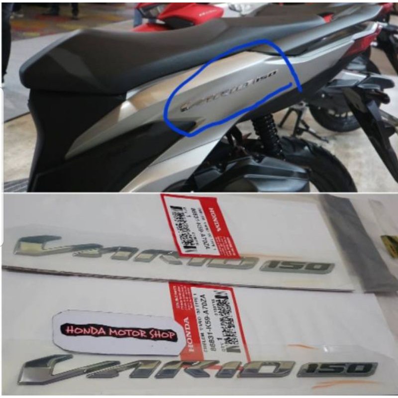 emblem vario 150 new 2018 satu set original AHM