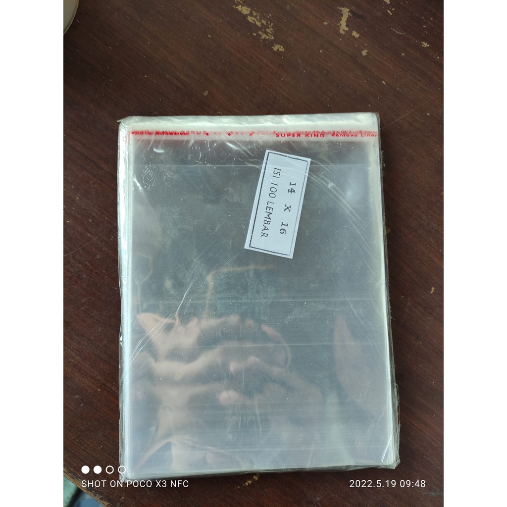 OPP / PLASTIK UNDANGAN UK 14 X 16