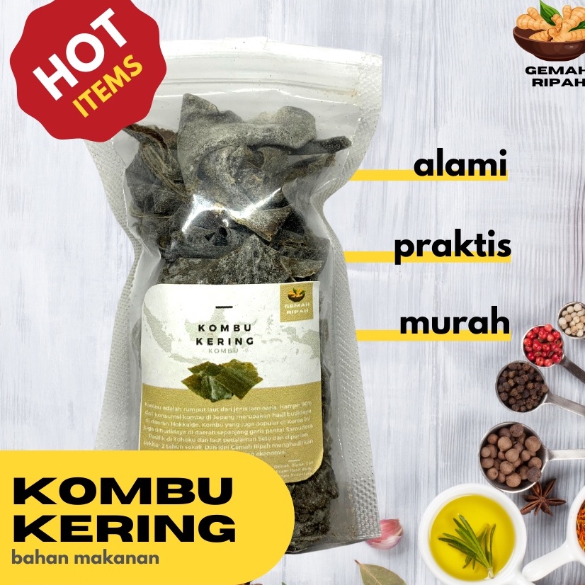 

Kombu / Konbu / Dried Kelp Dashi / Rumput Laut Kering 50 gr
