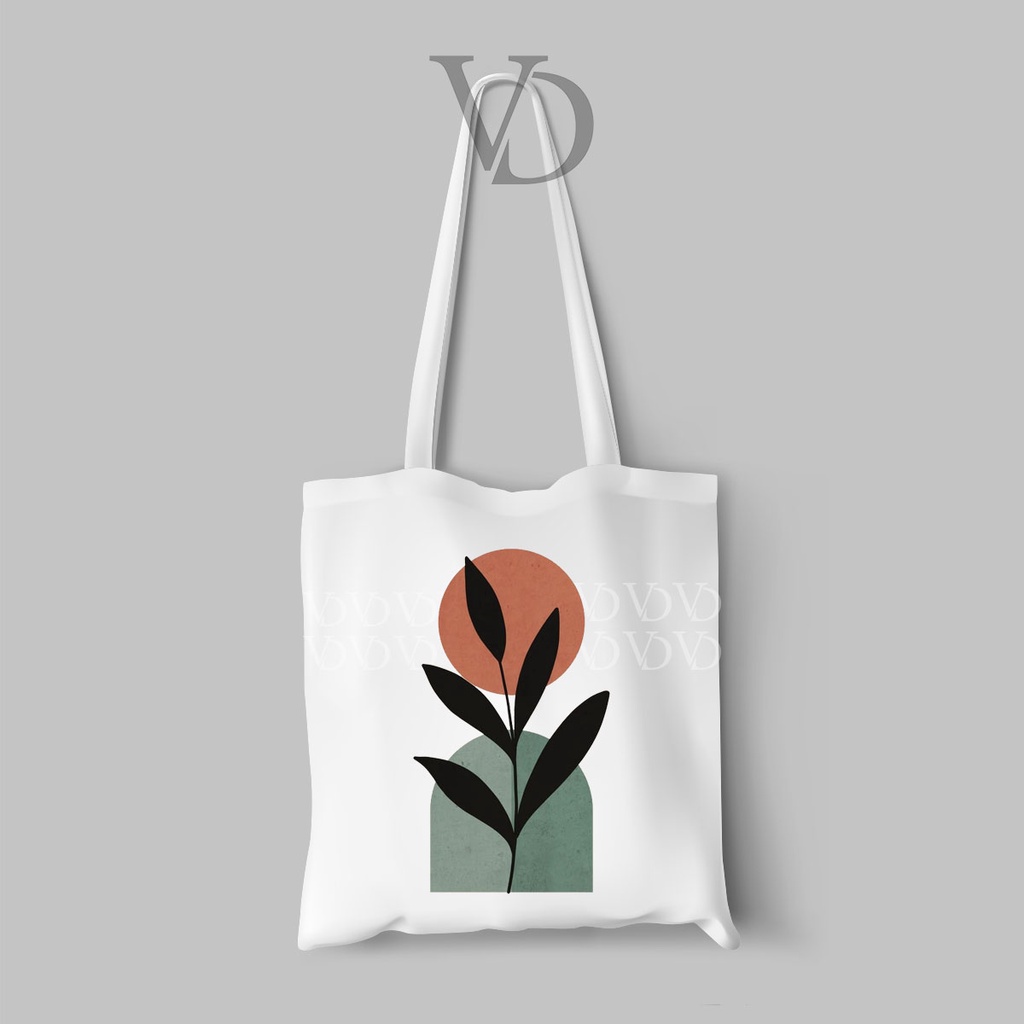 TOTE BAG KANVAS MOTIF ABSTRACT ART TERBARU / AESTHETIC TOTE BAG / TAS BELANJA MOTIF ABSTRAK