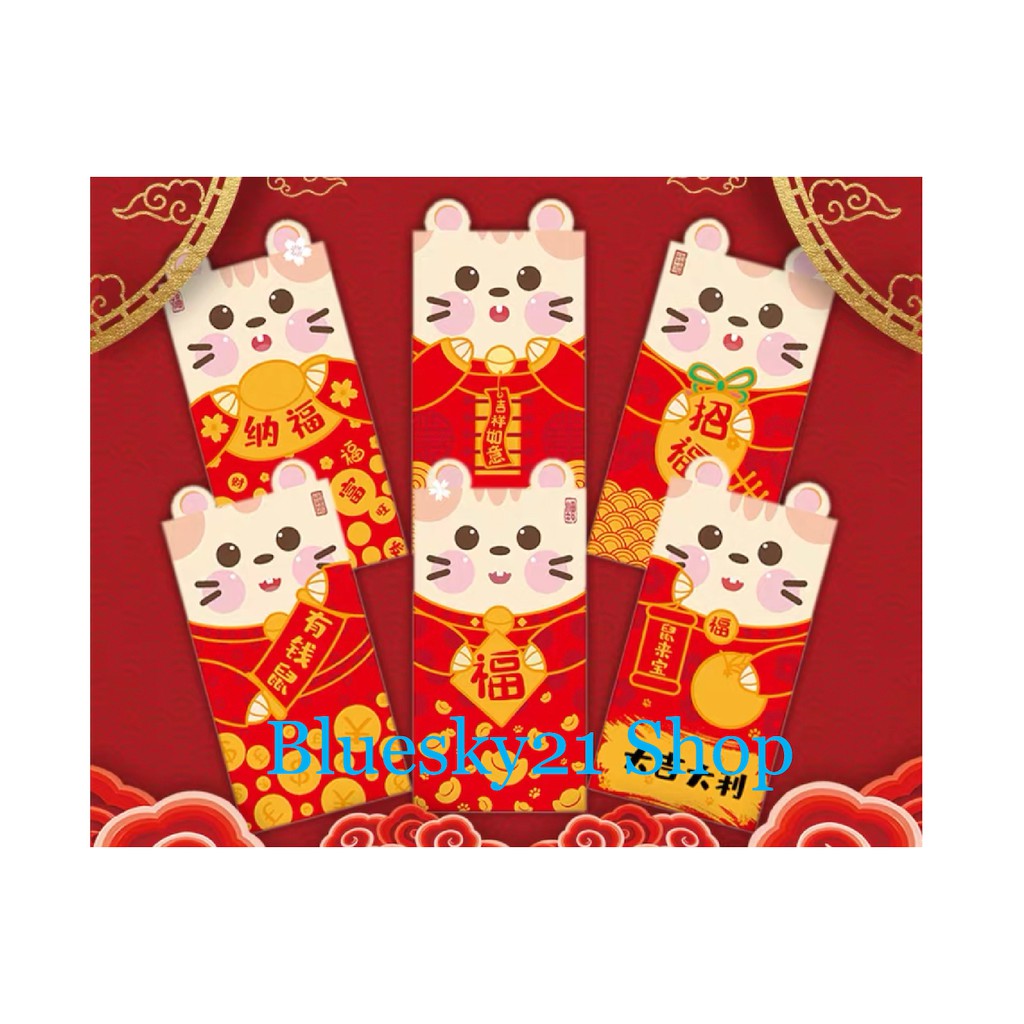 

(ISI 6) KERTAS ANGPAO IMLEK MOTIF TIKUS UNIK TIMBUL KUPING TIMBUL 2020