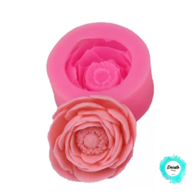 Cetakan silikon Bunga Mawar Besar / Cetakan Bunga Ranunkulus size Besar