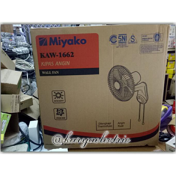 (READY COD) Kipas Angin Dinding & Tembok / Wall Fan Miyako KAW-1662 GARANSI KOMPLIT